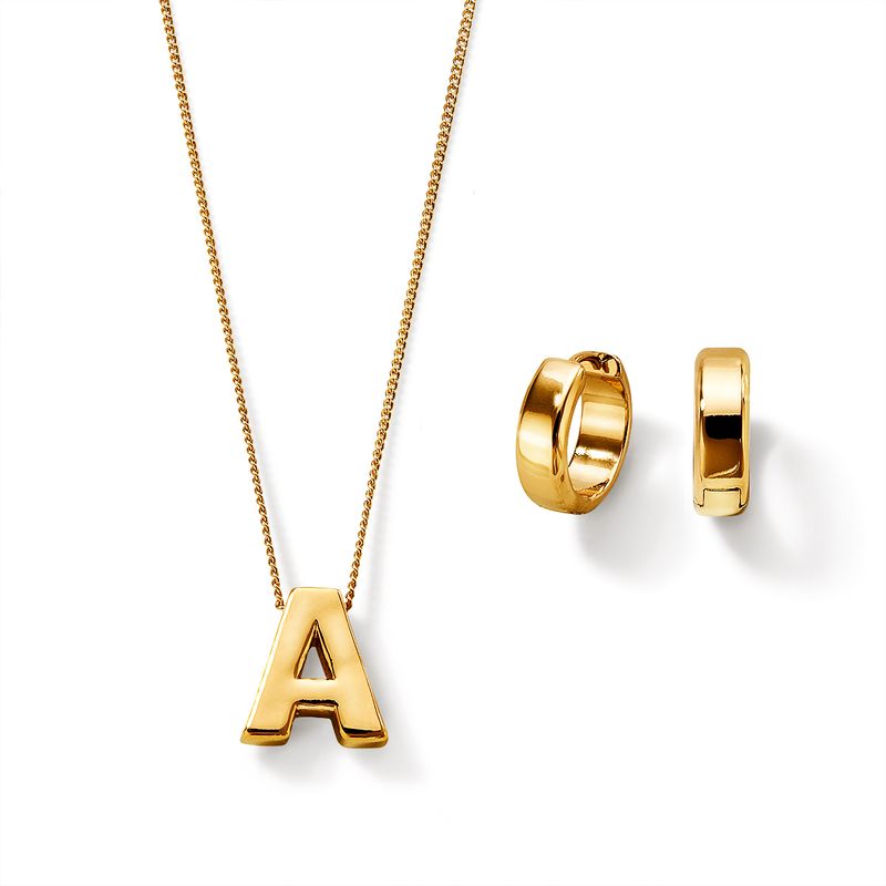 Estuche-Collar---Aretes-Gold-Letter-A