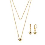 Set-de-collar-y-aretes-en-dos-tiempos-con-forma-de-estrella