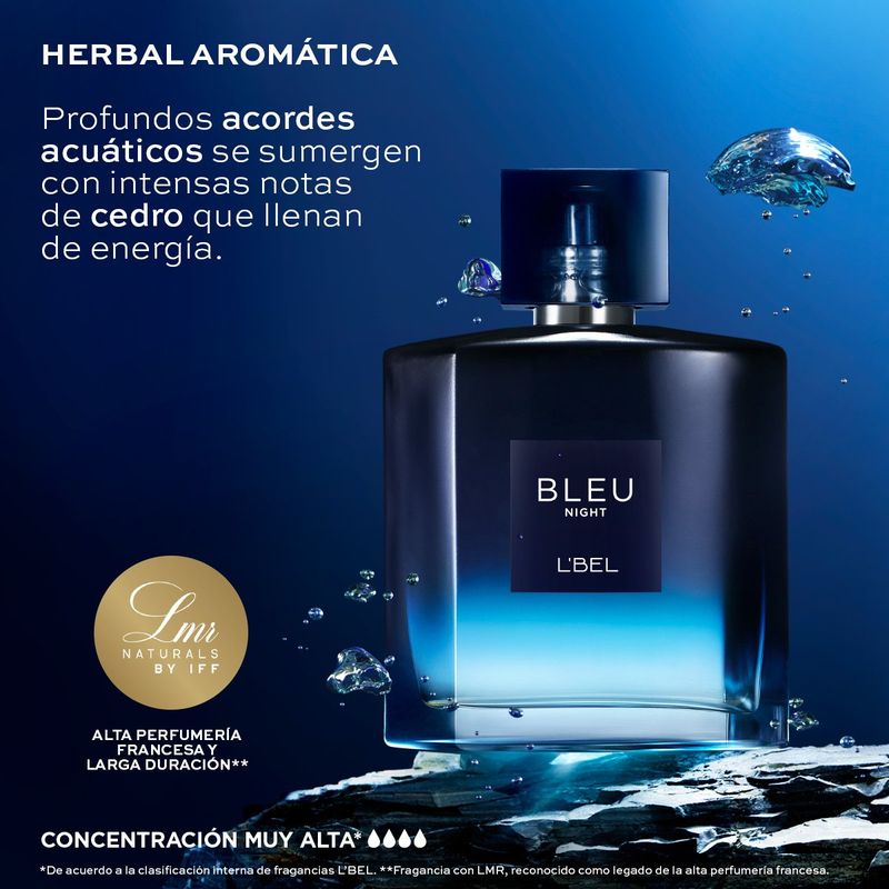 Perfume blue fashion hombre