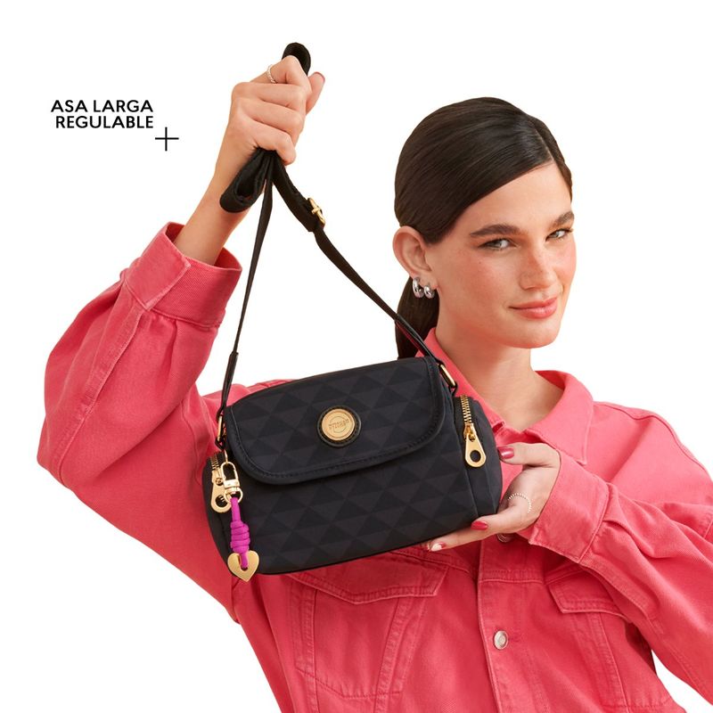 Morral Cyzone Bolsos Y Carteras Mini Morral Casual En Negro Con