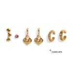 Set-de-aretes-Glam-Party-en-dorado-con-cristal-incluye-argollas-ear-climber-earcuffs-y-arete.