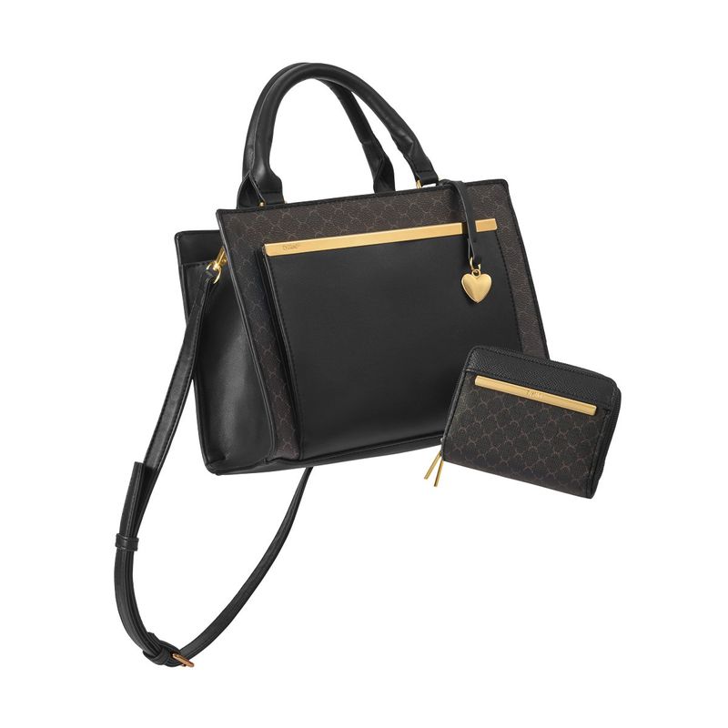 Cartera-para-mujer-Morely-material-tipo-cuero-negro-mayor-funcionalidad-y-amplios-bolsillos.